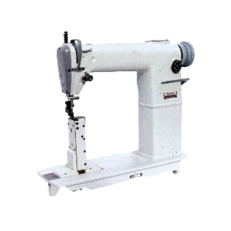 Máquina de coser cuero con bastidor de poste